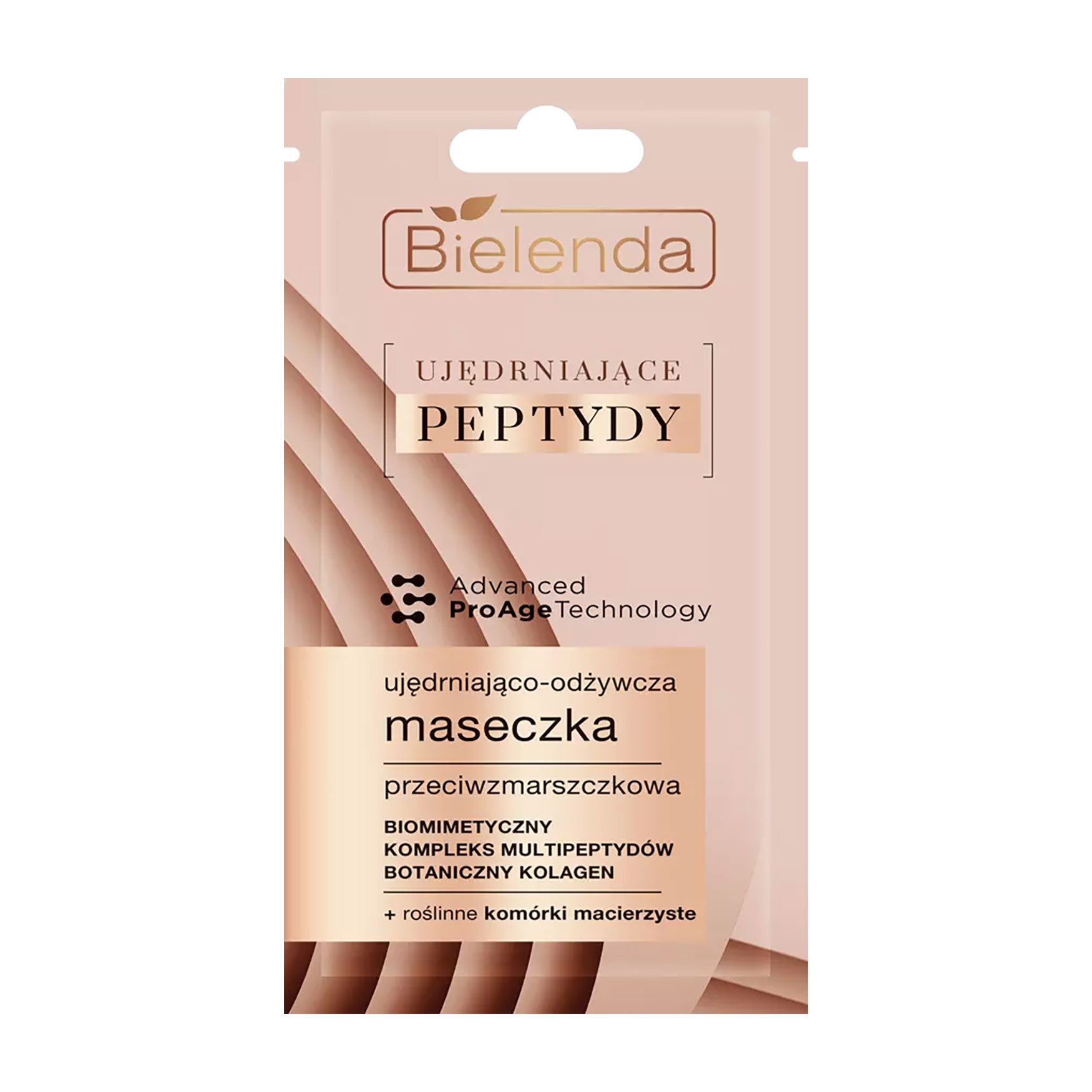 Зміцнювальна та живильна маска для обличчя Bielenda Firming Peptides Advanced ProAge Technology Mask проти зморщок, 8 г